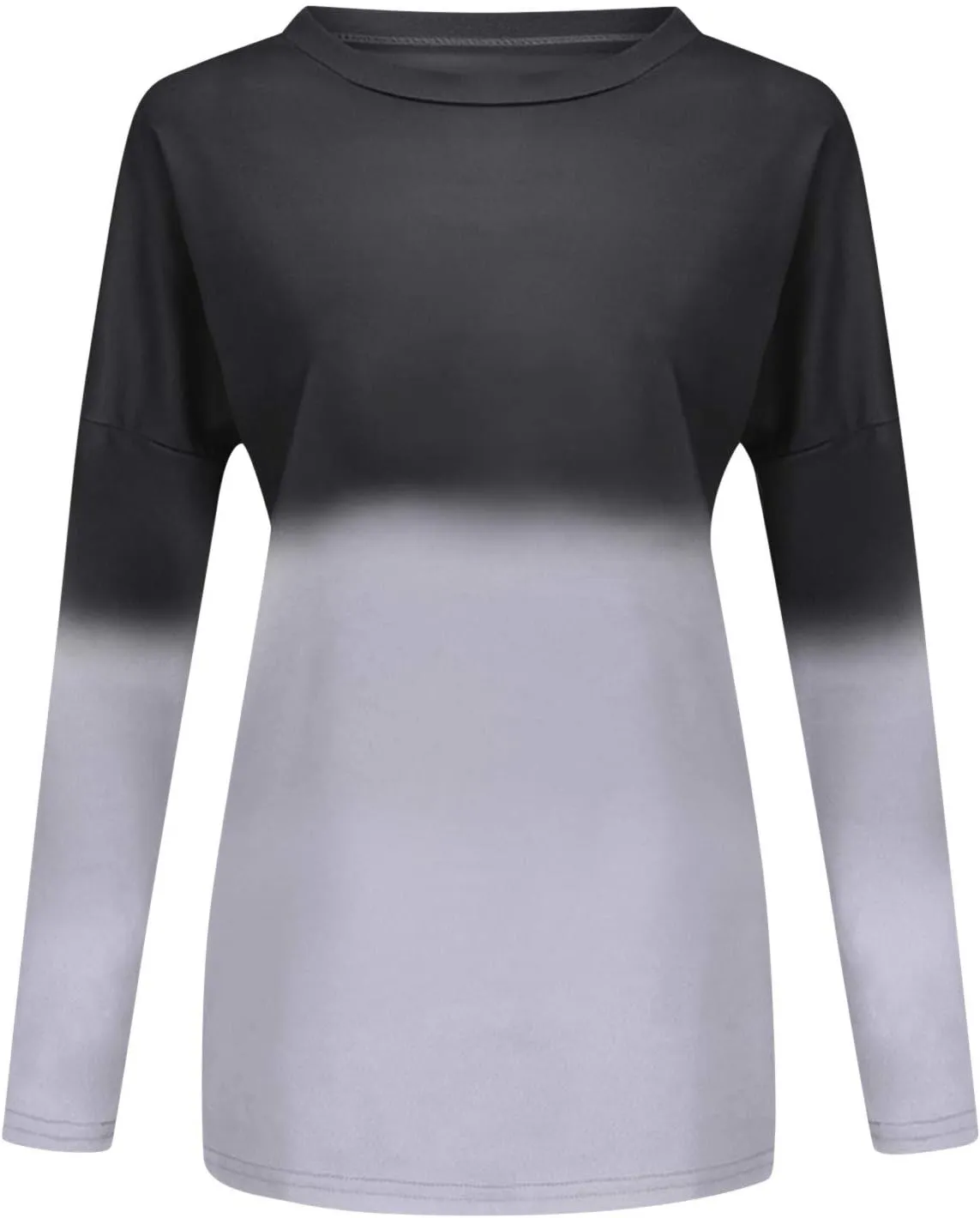ZYXTIM Women Tie Dye T-Shirts Casual Lightweight Cozy Slouchy Loose Crewneck Pullover Tunic Tops Plus Size Stripe Colorblock